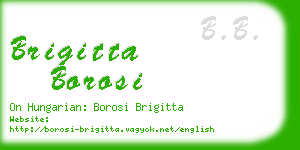 brigitta borosi business card